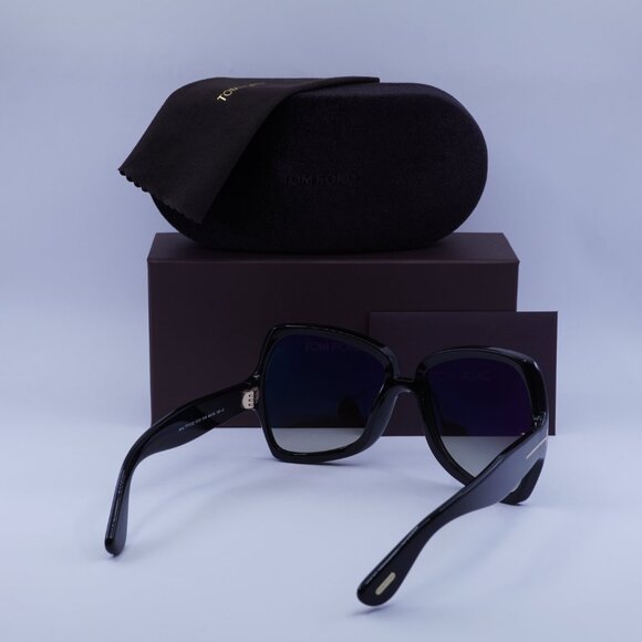 Tom Ford Jerry FT1222 01B Butterfly Sunglasses – Black/Smoke - Picture 9 of 9